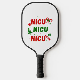 NICU Festivals Weihnachtsdesign Pickleball Schläger