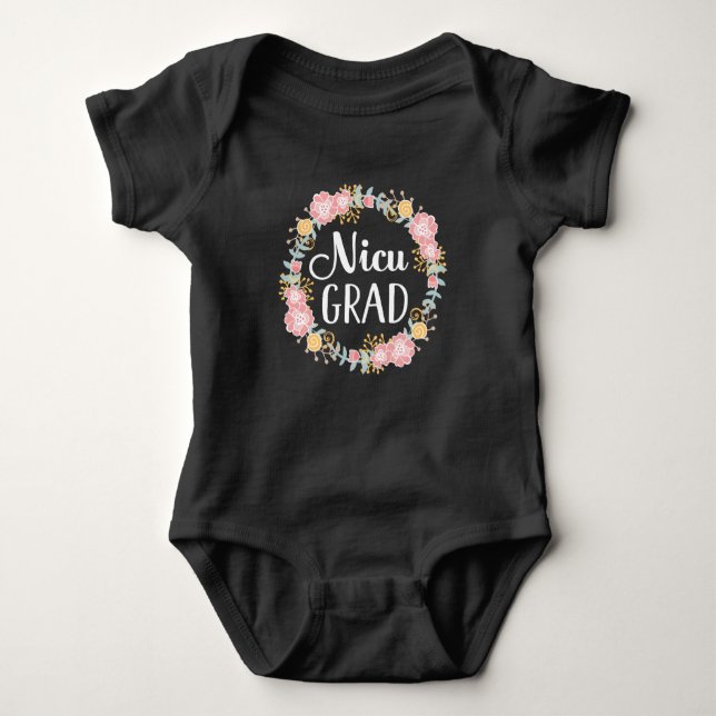 NICU Grad Baby Girl Gift Idee Baby Strampler (Vorderseite)