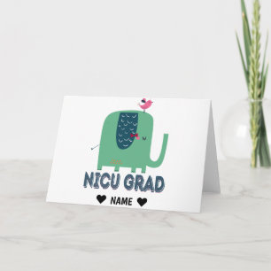 NICU Grad Elephant Karte