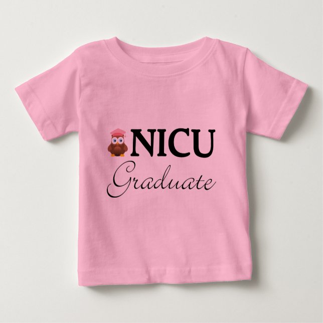 NICU Graduate Baby Girl Tshirt (Vorderseite)