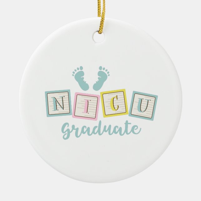 NICU Graduate Keramik Ornament (Vorne)