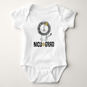 NICU Graduate lion Baby Strampler