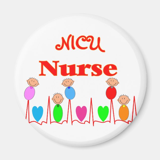 NICU Krankenschwester - Adorable Baby Graphics Magnet (Vorne)