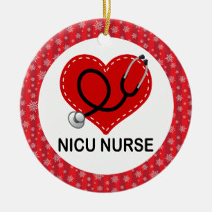 NICU Krankenschwester-Job-Geschenk-Verzierung Keramik Ornament