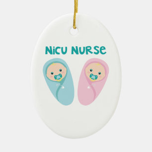 NICU Krankenschwester Keramikornament