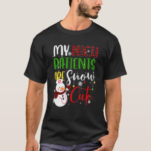 Nicu Krankenschwester Niedlich Schnee Lustig Weihn T-Shirt