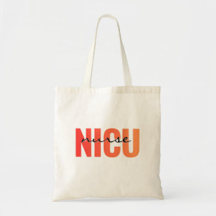 NICU-Krankenschwester-Typografie-Design fett Tragetasche