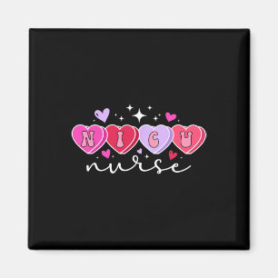 Nicu-Krankenschwester Valentinstag Herzen Nicu-Pfl Magnet