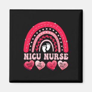 Nicu-Krankenschwester Valentinstag Regenbogen-Neug Magnet