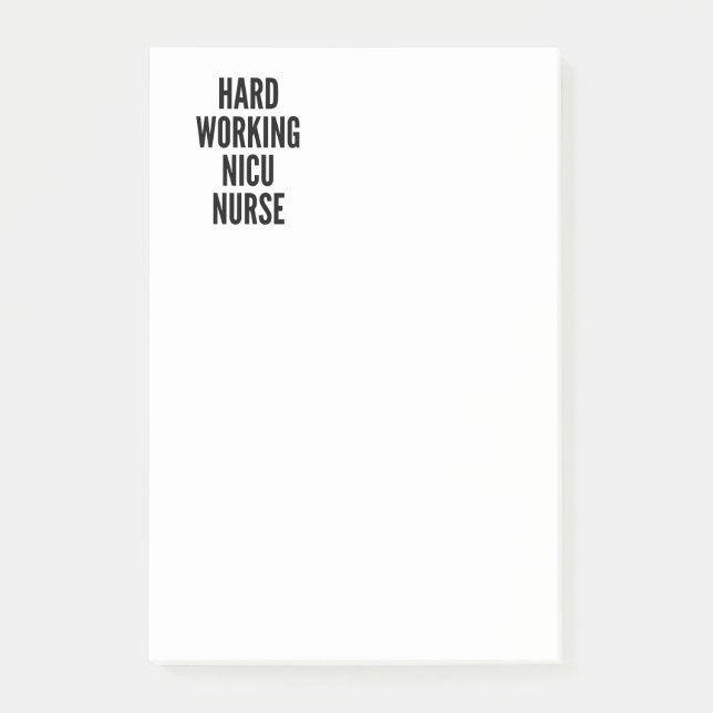 NICU-Krankenversicherung für harte Arbeit Post-it Klebezettel (Vorderseite)