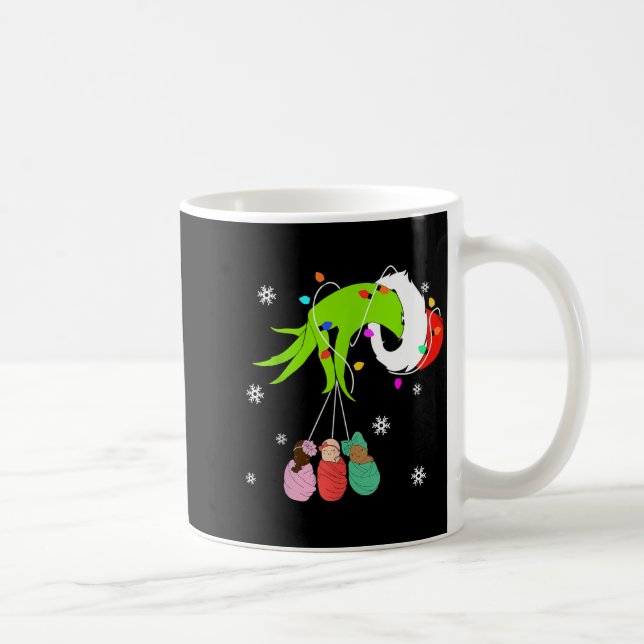 Nicu Labor Delivery Nurse Santa Christmas Xmas Paj Kaffeetasse (Rechts)