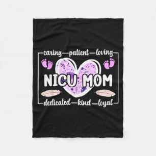 Nicu-Mama eines Nicu-Kriegerherz-Mikro-Frühtgeburt Fleecedecke