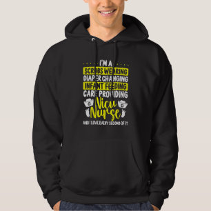 Nicu Nurse Abzeichen Neonatal Nursing Accessoire N Hoodie