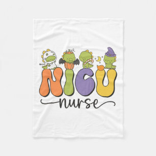 Nicu Nurse Dinosaur Halloween Pumpkin Neonatal Icu Fleecedecke