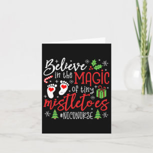 Nicu Nurse glaubt Magie von winzigen Mistletoe Chr Karte