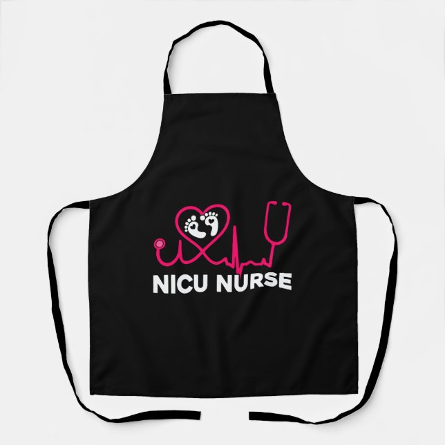 Nicu Nurse Heartbea Schürze (Vorderseite)