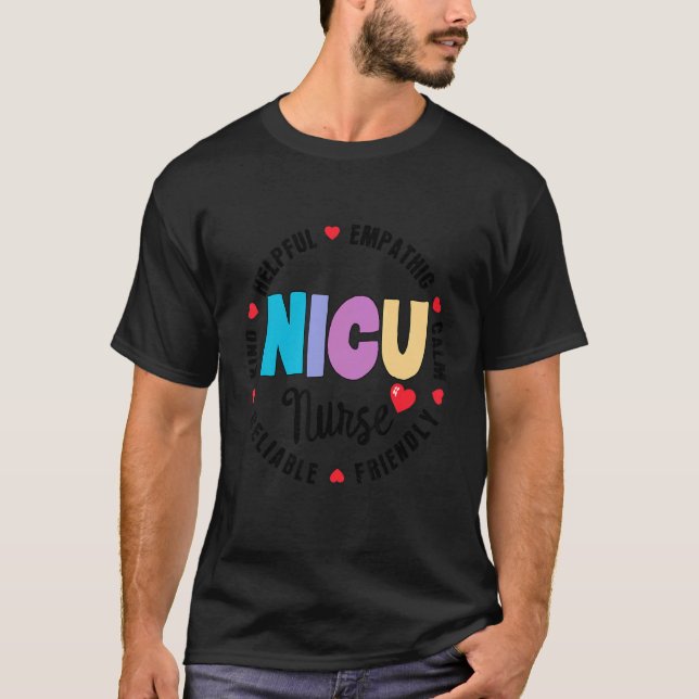 Nicu Nurse Icu Neonatal Team Tiny Humans Appreciat T-Shirt (Vorderseite)