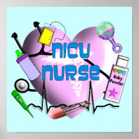 NICU Nurse Leinwand ARt Print 3D Graphics Design