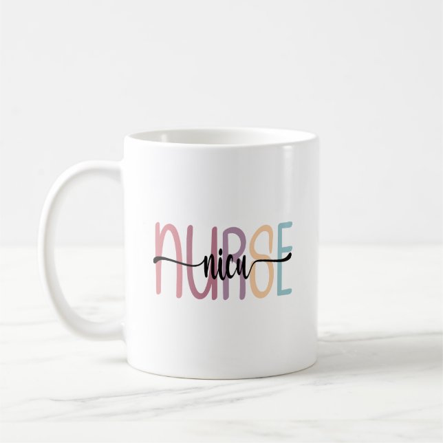 NICU Nurse Neonataler Intensive Care Unit Abschlus Kaffeetasse (Links)