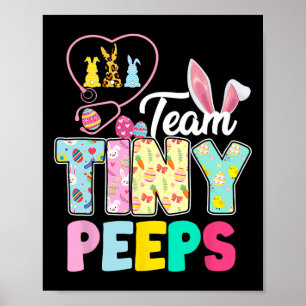 Nicu Nurse Osterteam Tiny Humans Bunnies Stethos Poster