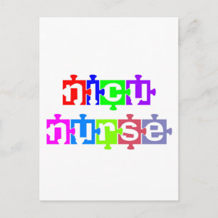 NICU NURSE PUZZLE PIECE POSTKARTE