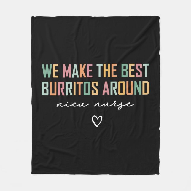 NICU Nurse Shirt Wir machen das Beste Fleecedecke (Vorderseite)