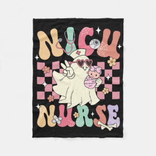 Nicu Nurse Spooky Ghost Halloween Niedliche Kranke Fleecedecke