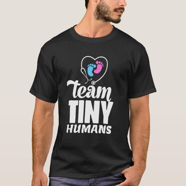 Nicu Nurse Team Tiny Humans Neonatal Icu Nursing 1 T-Shirt (Vorderseite)