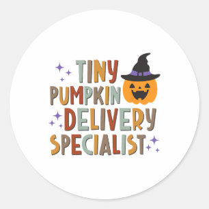 Nicu Nurse Tiny Pumpkin Lieferung Facharbeiter Arb Runder Aufkleber