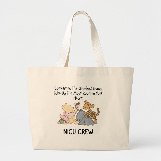 NICU Pooh-Zeichen-Tasche Jumbo Stoffbeutel (Vorne)