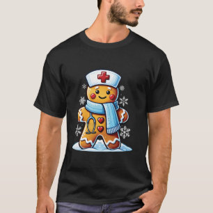 NICU RN ER Nurse Funny Gingerbread Pflege Christm T-Shirt
