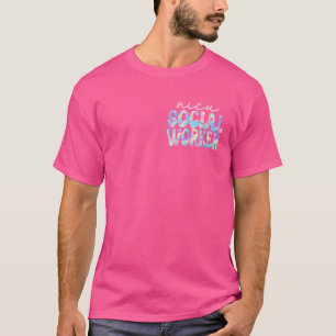 Nicu Social Worker Groovy Zurück zur Niedlichen Sc T-Shirt