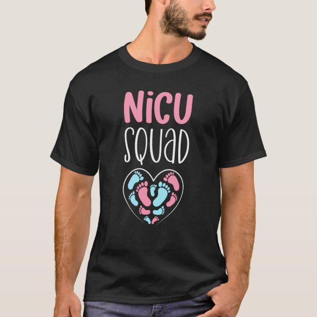 NICU Squad Pediatrician Neonatal NICU Nurse T-Shirt (Vorderseite)