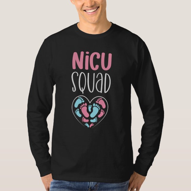NICU Squad Pediatrician Neonatal NICU Nurse T-Shirt (Vorderseite)