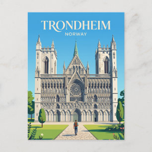 Nidarosdom Norwegen Postkarte