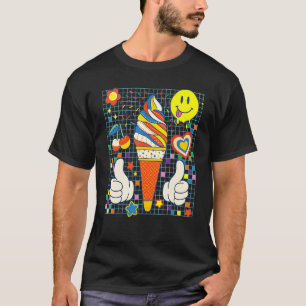 Nidcore Ästhetische Ice Creme T-Shirt
