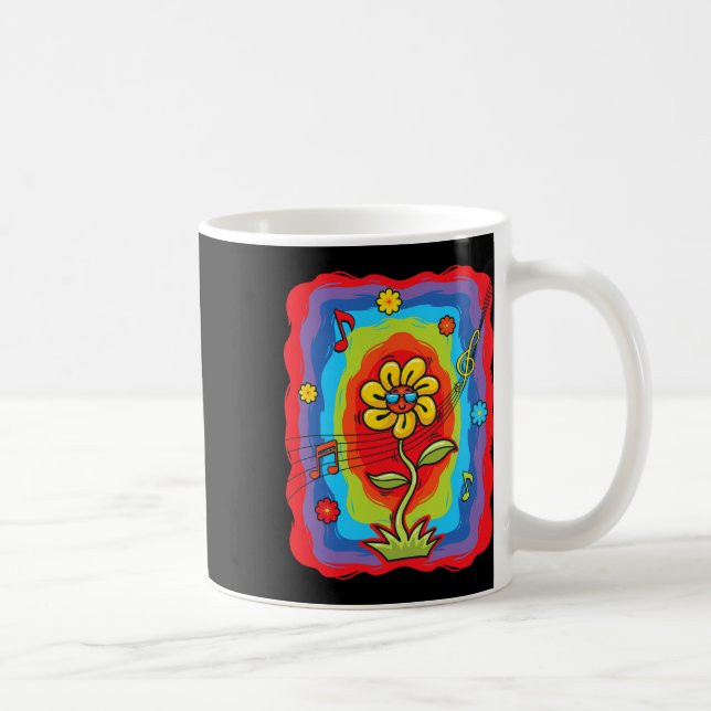 Nidcore Ästhetische Tanzblume Lover Retro 80 Kaffeetasse (Rechts)