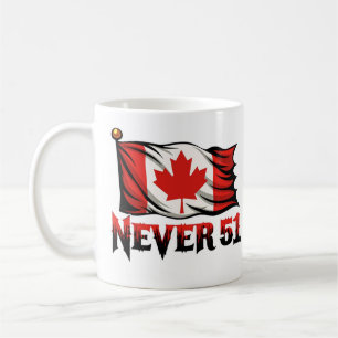 Nie 51, kanadische Flagge, Kaffeetasse