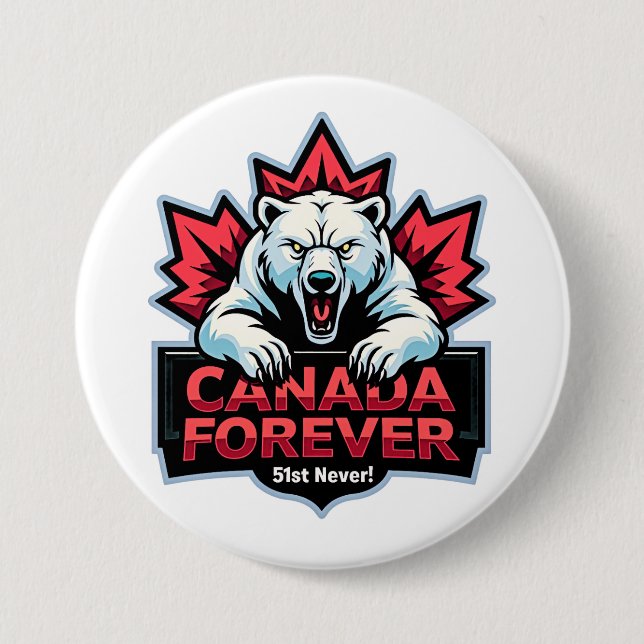 Nie 51, Polarbär, Kanada für immer, Button (Vorderseite)
