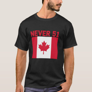 Nie 51. Staat Kanada Ahornleaf Patriotischer Index T-Shirt