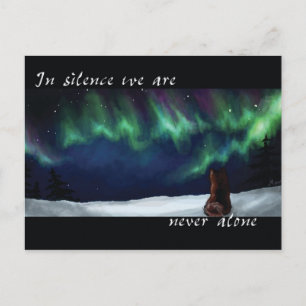 Nie allein postkarte