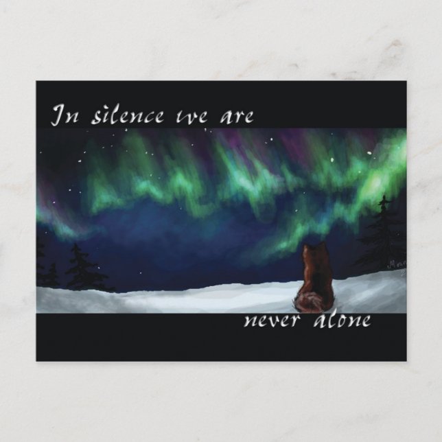Nie allein postkarte (Vorderseite)