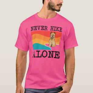 Nie allein wandern Cairn Terrier Grafisches Wander T-Shirt