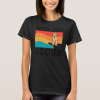 Nie allein wandern Norfolk Terrier Grafisches Wand