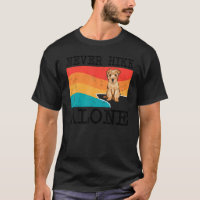 Nie allein wandern Norfolk Terrier Grafisches Wand