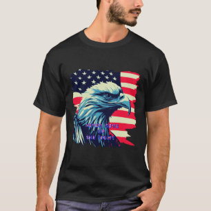 Nie aufgeben Amerika Eagle USA Art T-Shirt