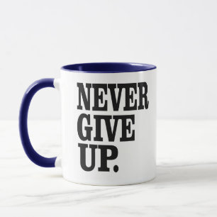 Nie aufgeben Inspiration gewinnenden Mindset-Kaffe Tasse