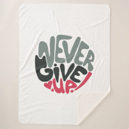 Nie aufgeben - Inspirierend Weiß aufleben Sherpadecke