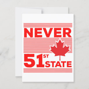 Nie der 51. Staat Postkarte