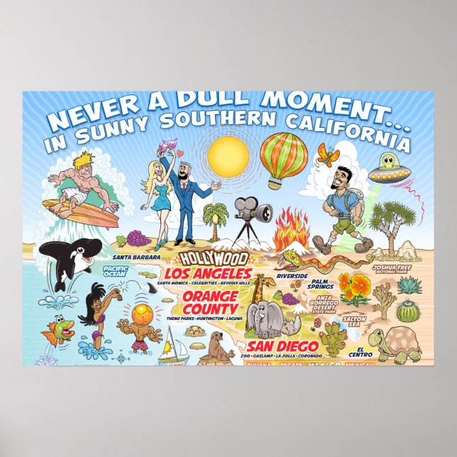 Nie ein dumpfer Moment in soCal Poster (Vorne)